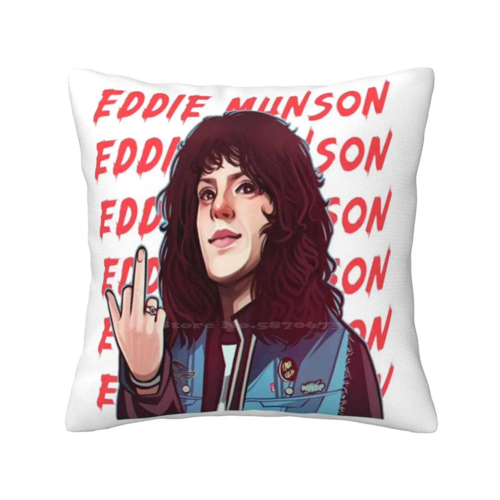 Eddie Munson's Guitar Home Sofa Car Waist Throw Pillowcase 4 Eddie Eddie Eddie Munson Guitar