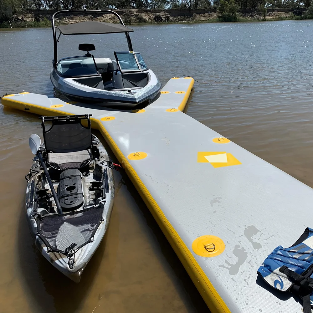 

Water Park Inflatable Dock For Attach To Boat Swim Platform Floating Dock