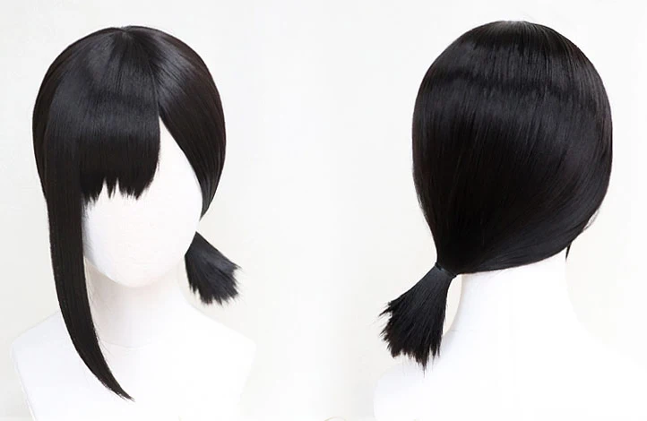 Kobeni Higashiyama Cosplay-Perücken, schwarze Perücke für Damen, Anime-Kostüm-Perücken, Damen-Anime-Kurzhaar-Perücken, schwarze Cosplay-Perücken, Halloween-Kostüm-Perücken