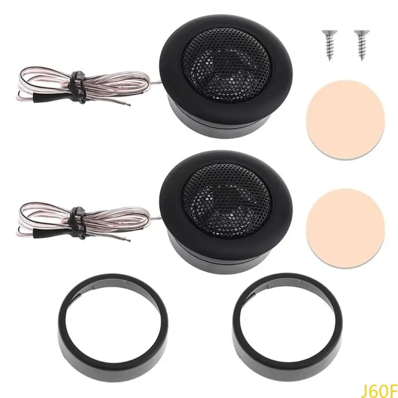 J60F 1 زوج سيارة مكبرات الصوت HIFI واضحة عن جودة صوت متفوقة ، سهلة التثبيت ، حساسية عالية للمسرح المنزلي للمسرح المنزلي