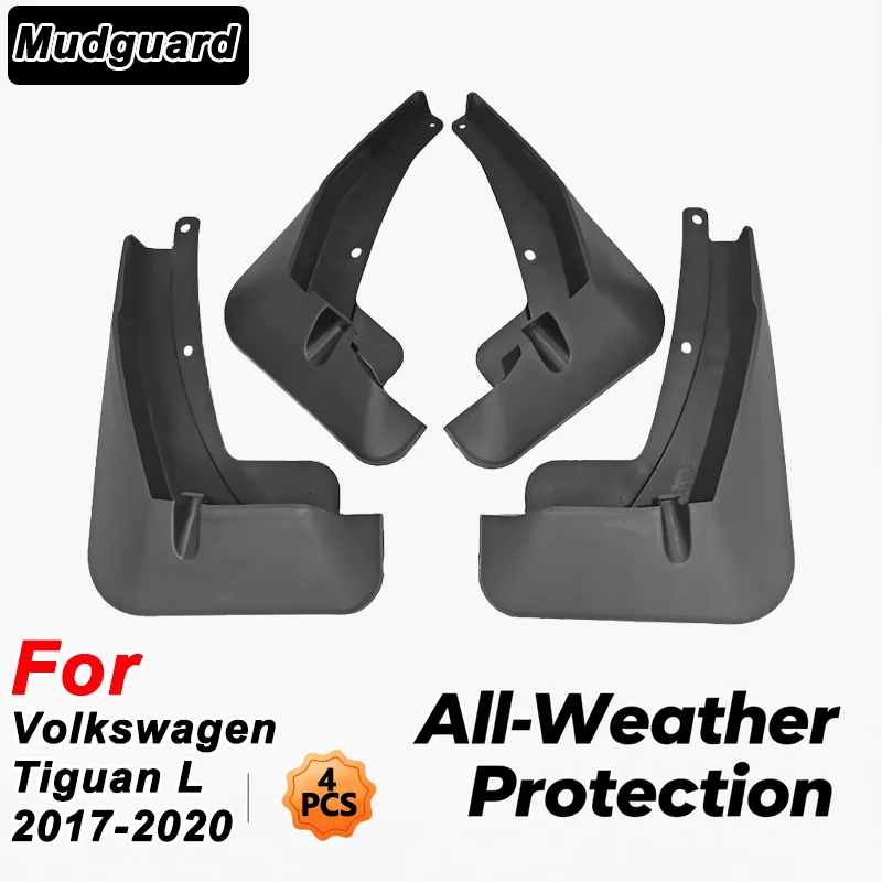 

For Volkswagen Tiguan L 2017-2020 2019 Automotive Tire Mudguard Waterproof Prevent Mud Splashing Car Mud Flaps 4pcs Accessories