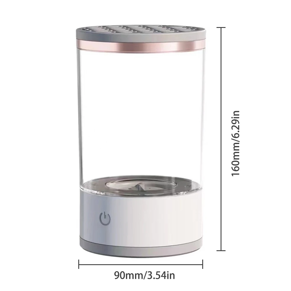 自動電動メイクブラシクリーナー 3 in 1 ポータブル 女性用 アイシャドウブラシホルダー スタンドツール＆ドライヤー ビューティーメイクツール