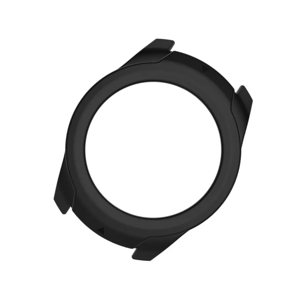 2Pcs Pro Protective Cover Silicone Smart Watch Case Full Front Shell Frame Scratch Proof Drop Resistance Black view 6