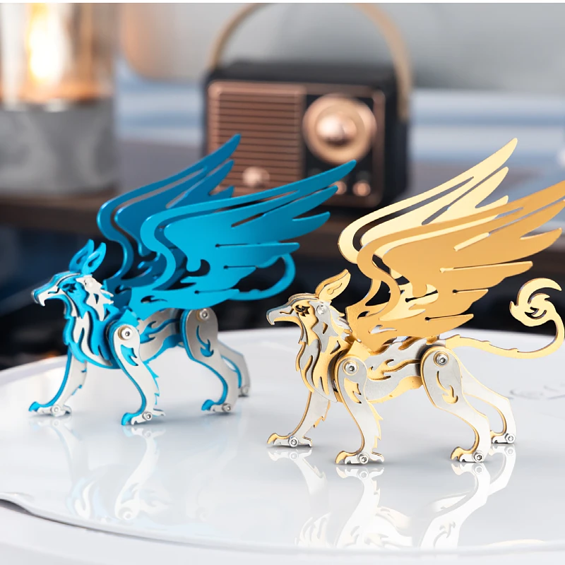 

Металлическая 3D-головоломка MOKR Griffin, детские игрушки, модель для самостоятельной сборки, образовательные и тренировочные пособия, подарки на Рождество и Новый год