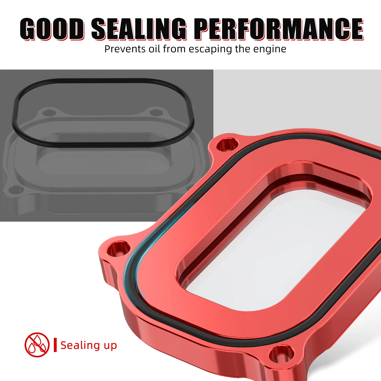 NICECNC Seitenabdeckung für Zylinderkopf für Yamaha Raptor 700 2006-2026 ATV, für Yamaha Raptor 700R 2009-2026, Grizzly 700, Kodiak – Detail 5