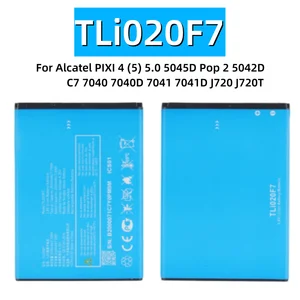 Bilashmart TLi020F7 TLi020F2 Battery Alcatel PIXI 4 (5) 5.0 5045D Pop 2 5042D C7 7040 7040D 7041 7041D J720 J720T Phone Battery