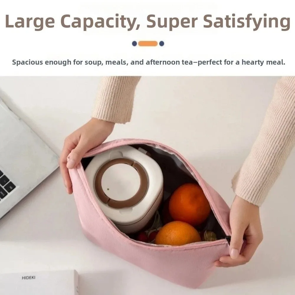 

Утолщенная изолированная сумка для обеда, большая емкость, термосумка для хранения продуктов, водонепроницаемая ткань Оксфорд