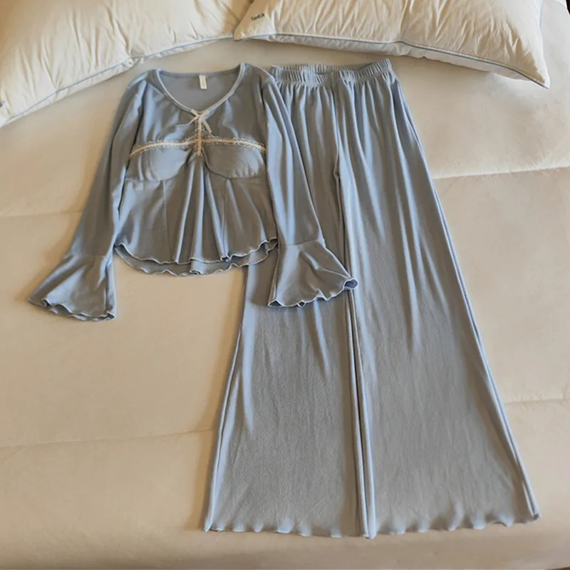 

Осенне-зимний пижамный комплект, женский островной бархатный нагрудник, теплая одежда для сна, пижамы Femme Hiver, утепленная домашняя одежда, женские пижамы