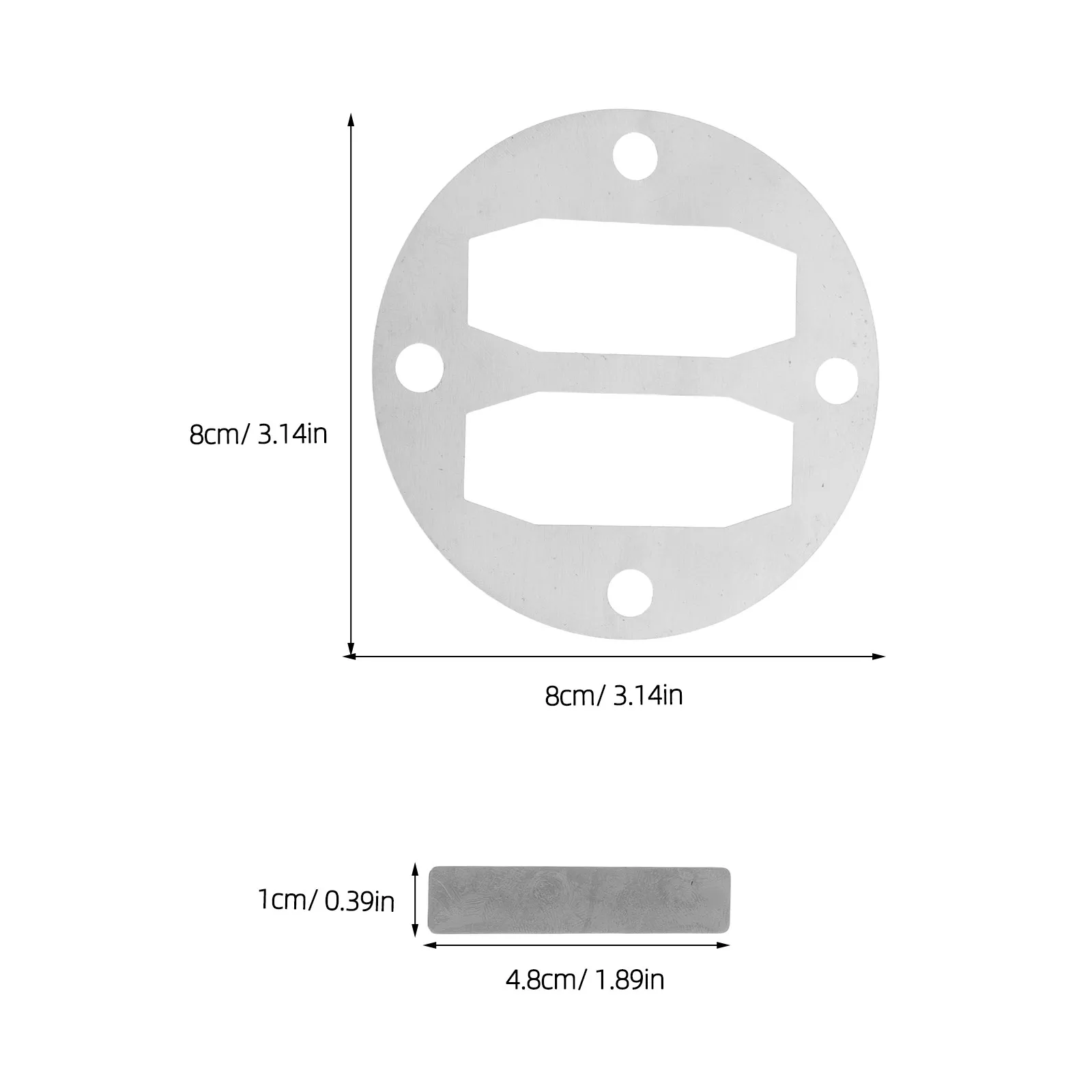 2 Sets Head Gasket & Reed Valve Replacement - Pneumatic Air Compressor Accessories - Aluminum Gasket Connection Parts For Repair