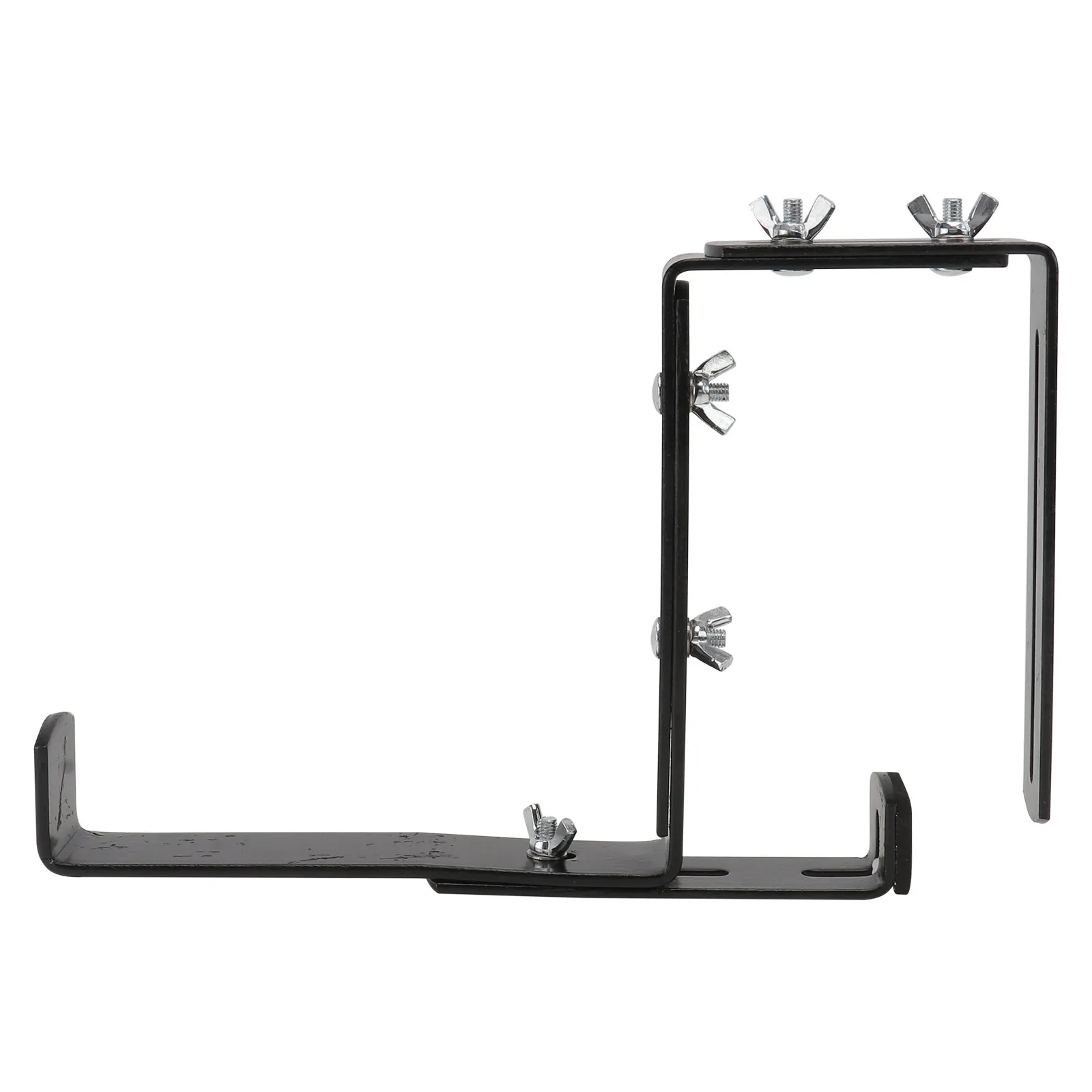 1Pcs Black Adjustable Flower Pot Balcony Hanger Iron Plant Rack Multifunctional Hanging Shelf for Living Room Garden Balcony view 4