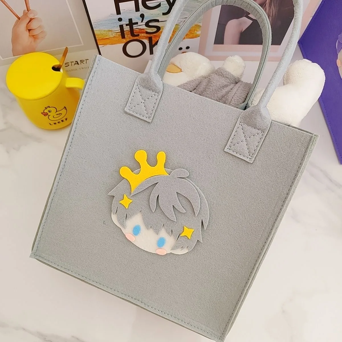 Love and Deep Space Caleb Sylus Rafayel Xavier Zayne Косплей Сумка для боли Простая фетровая сумка трехмерной формы