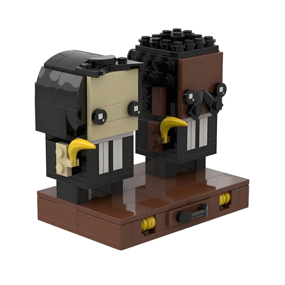 

MOC Movie Pulp Fiction Building Blocks Model Jules Winnfield And Vincent Vega Bricks Assemble Educational Toys Kids DIY Gifts