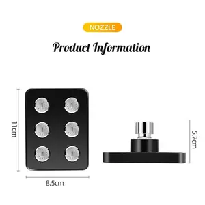 Quadratmagie Wasser Duschkopf, Regenbohrmodus, Federtyp, Ganzkörperdusche, Großflächen, Badezimmerzubehör Sets 12 Hauptverkaufsaufhängung Showa - №5