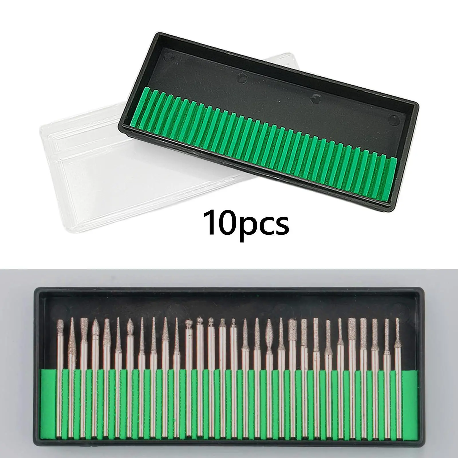 10Pcs Bits Storage Boxes Empty Cases Container Carrier Carrying Case Organizers Bits Holders for Home Garden Garage