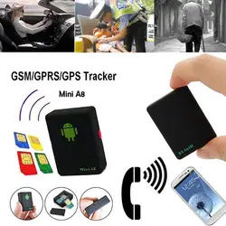 Mini A8 GSM/GPRS/LBS Tracker Global Real Time Tracking Device GPS Tracker With SOS Button for Cars Kid Elder Pets