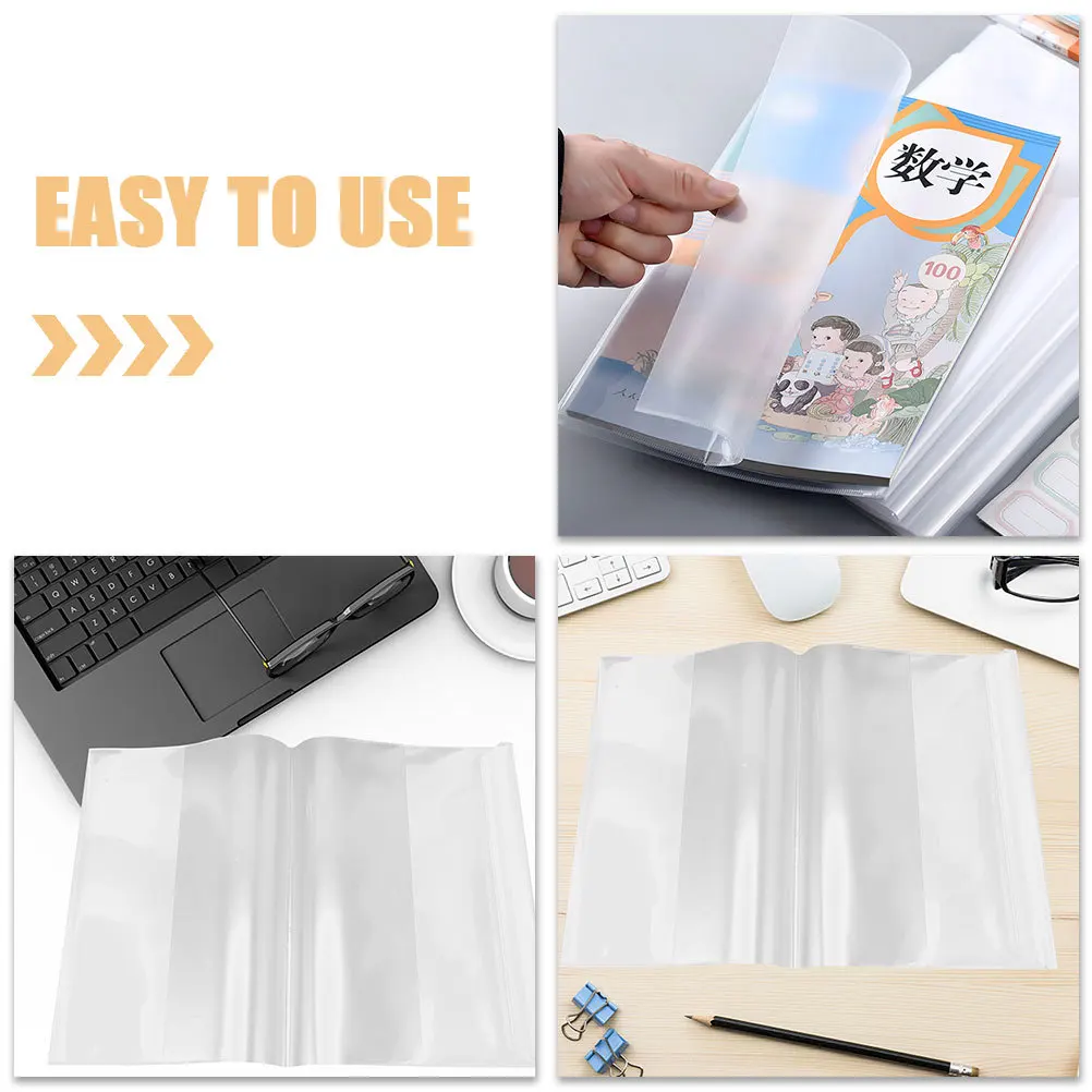20 قطعة من أغلفة الكتب المدرسية المقاومة للماء وغطاء بلاستيكي شفاف لدفاتر الملاحظات للطلاب