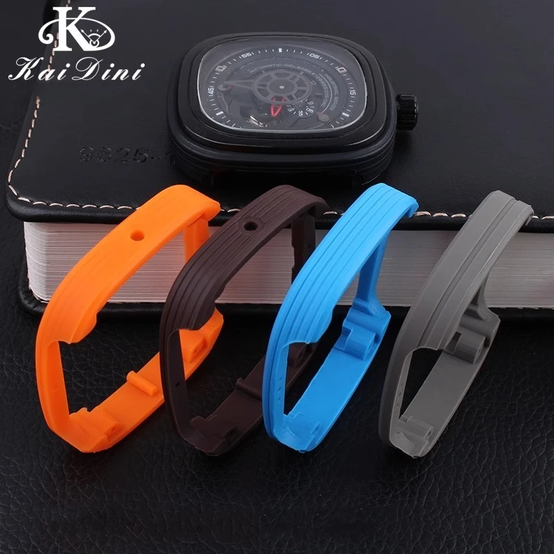 For Seven On Friday Watch Modify The Outer Ring Watch Case Square Silicone Ring And Replace Accessories