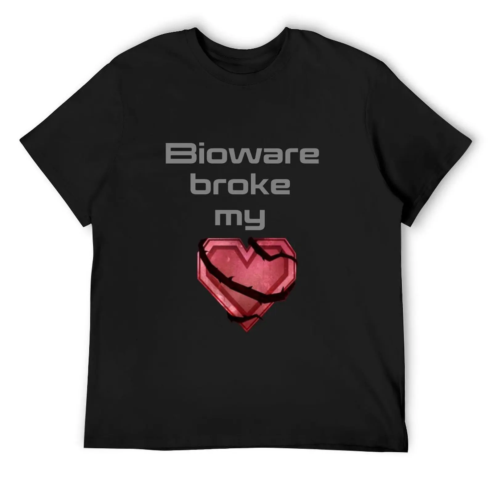 bioware broke my heart T-Shirt cheap stuff graphics big and tall t shirts for men