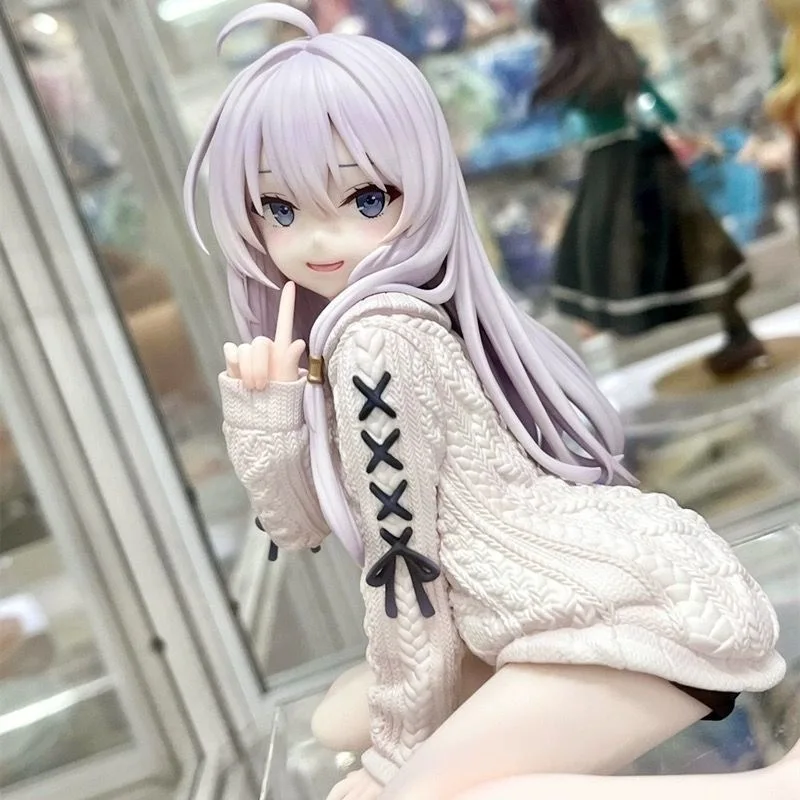 رحلة Elaina شخصيات كرتونية GK نموذج Elaina سترة دمية عمل الشكل غرفة ديكور دمى هدايا 13 سنتيمتر #4