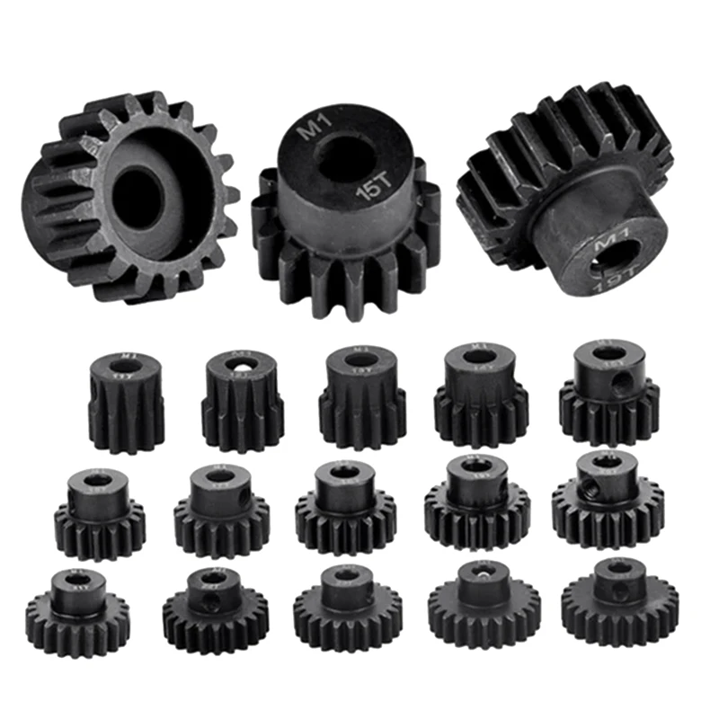 1 Piece Steel Metal Pinion Motor Gear M1 5Mm Black For 1/10 Rc Model Car Moto 26T