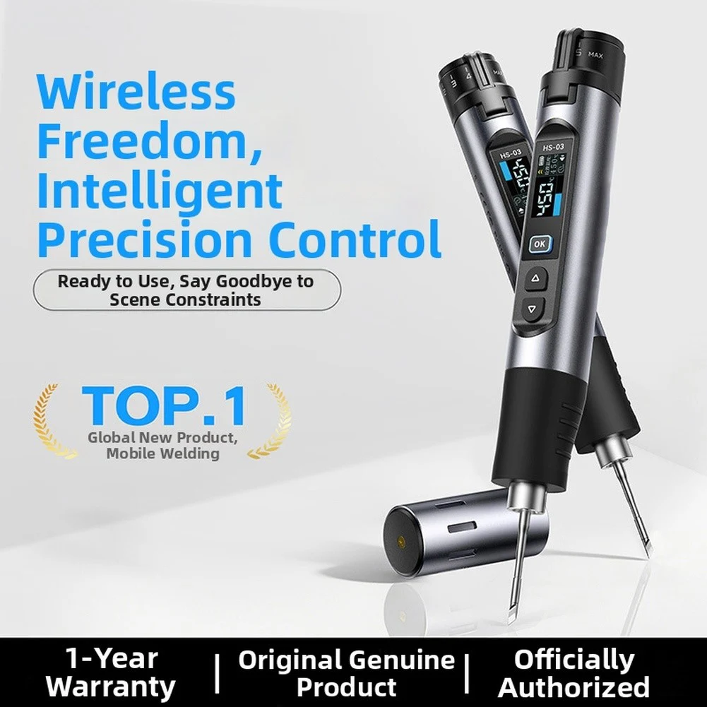 Power Tool Accessory Fast Heating Iron As Shown Cordless Soldering Iron Ambidextrous Usage 2600mAh Battery Capacity