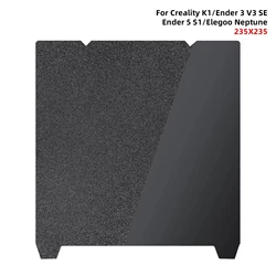 Creality-Placa de construcción K1 texturizada PEI, cama H1H PEO, hoja magnética lisa, 235x235, para impresora 3D Ender 5 S1 Ender 3 V3 Se