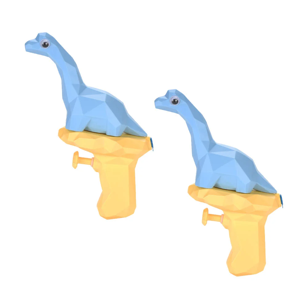 2 Pcs Brachiosaurus Water for Family Fun Animal Pearlescent Backyard Squirt Pool Plastic Solid Toy