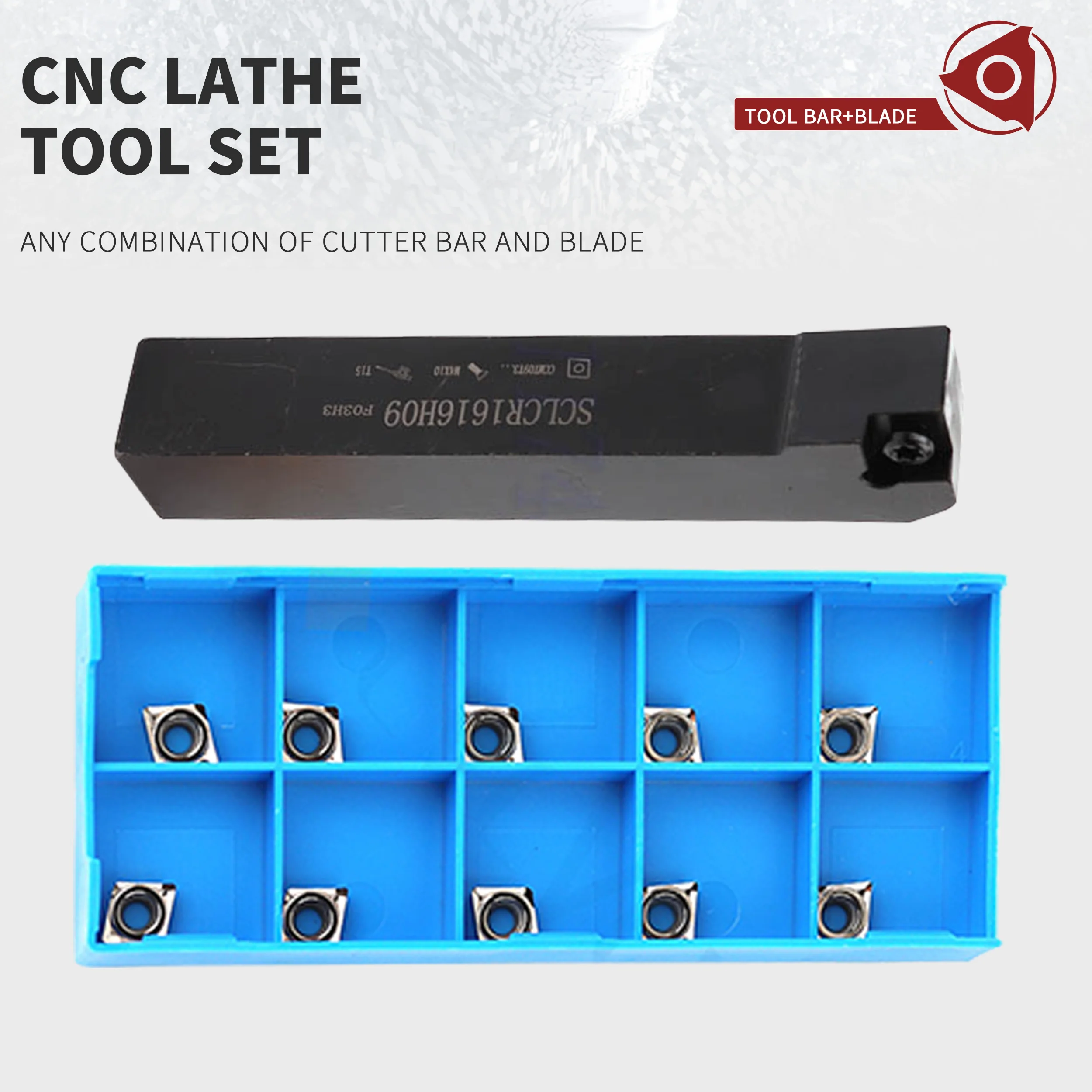SCLCR0808F06 SCLCR1010H06 SCLCR1212H06 SCLCL1616H06 Внешний токарный держатель инструмента + 10 шт. Карбидные вставки CCMT Набор инструментов для токарного станка с ЧПУ