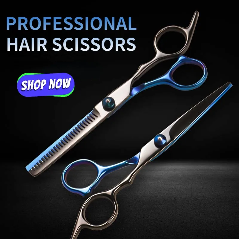 Hair Cutting Scissors Japan Stainless Hairdressing Scissors Haircut Set Thinning Scissors Barber Shop Professional Dropshipping