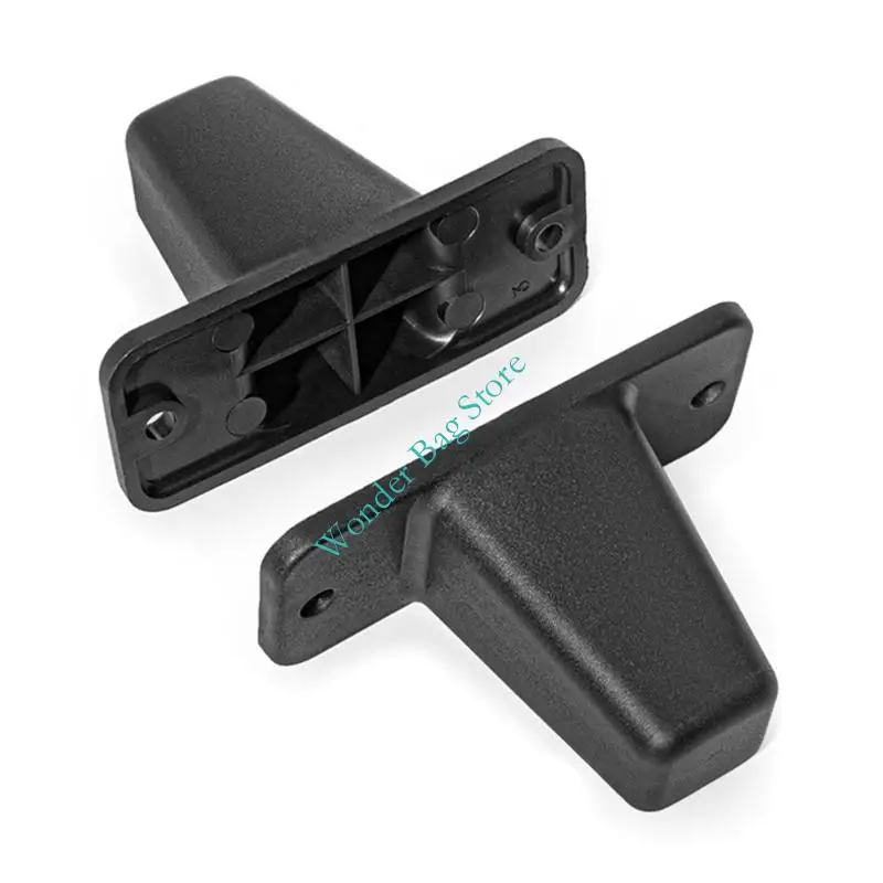 Luggage Replacement Feet PVC Bottom Support Foot with Mounting Base, Black Suitcase Repair Part for Daily Contact Control and