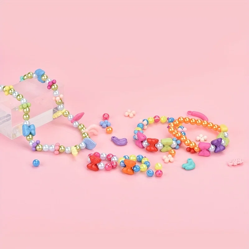 150pcs Charm Bracelet Making Kit Including Beads Chains, DIY Craft For Girls, Christmas Birthday Gift Set