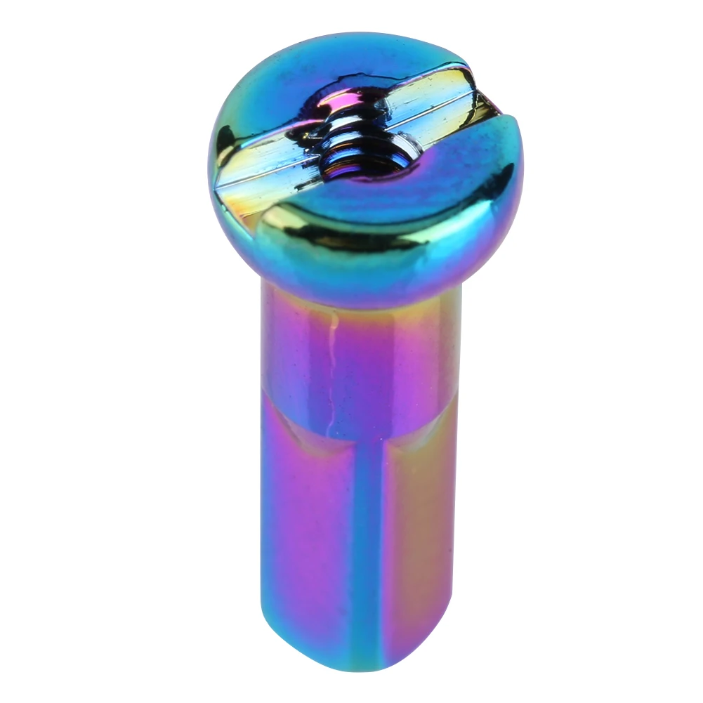 10 قطعة المتحدث الملونة الحلمات سبائك الألومنيوم 14 جرام دراجة تكلم قبعات الدراجات عجلة تكلم الحلمات للدراجات الطريق الجبلية #6