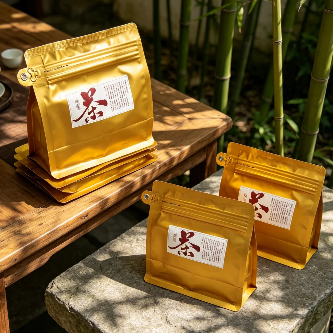 Christmas Gift Packaging Bag Puer Small Tea Cake 30pcs/Bag Various Shu Raw Pu erh Storage Bag Colorful Pu'er Self-sealing Bags