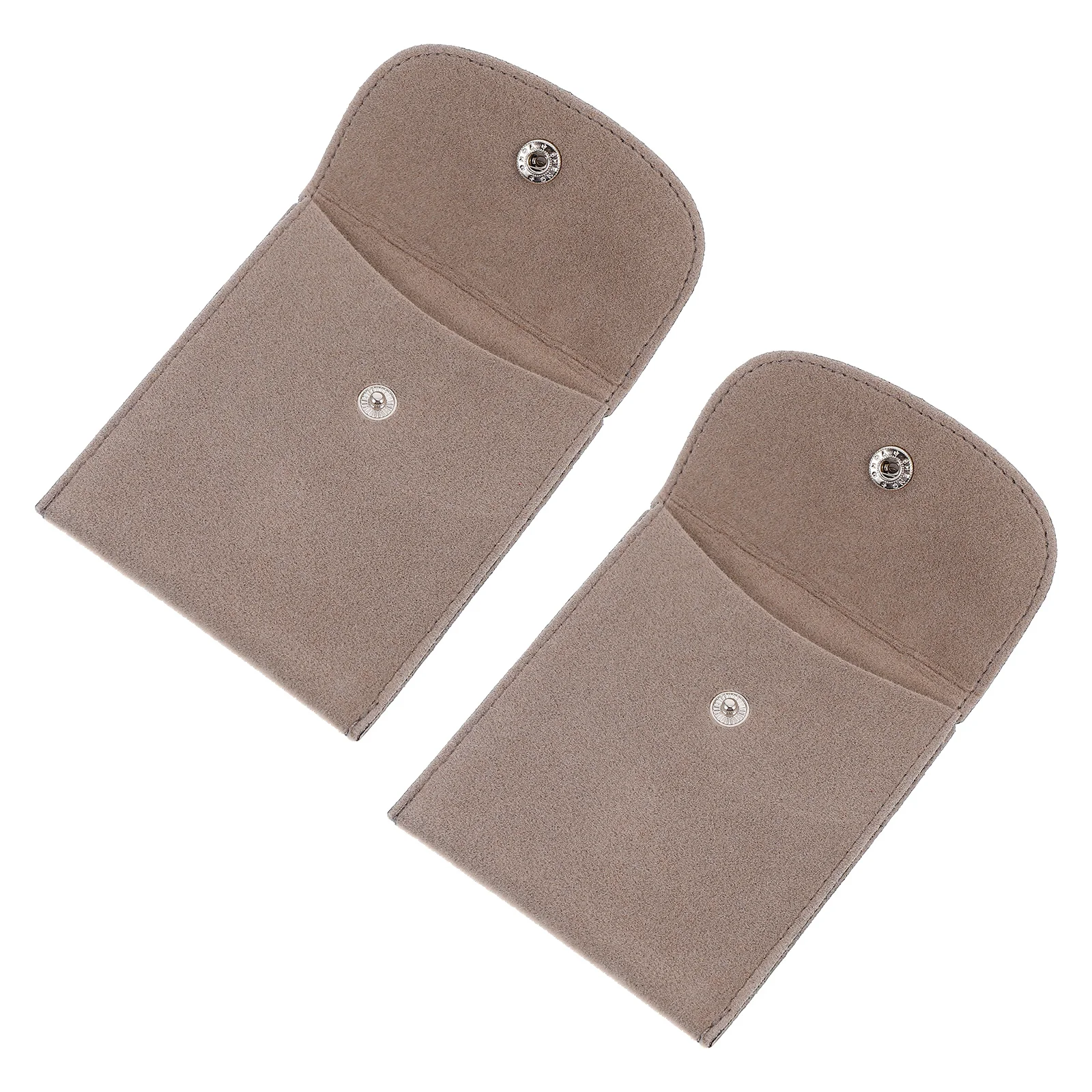 

2pcs Watch Bracelet Storage Bag Snap Jewelry Bag Gift Packaging Cloth Travel Jewelry Storage Purse Wedding Party Bags