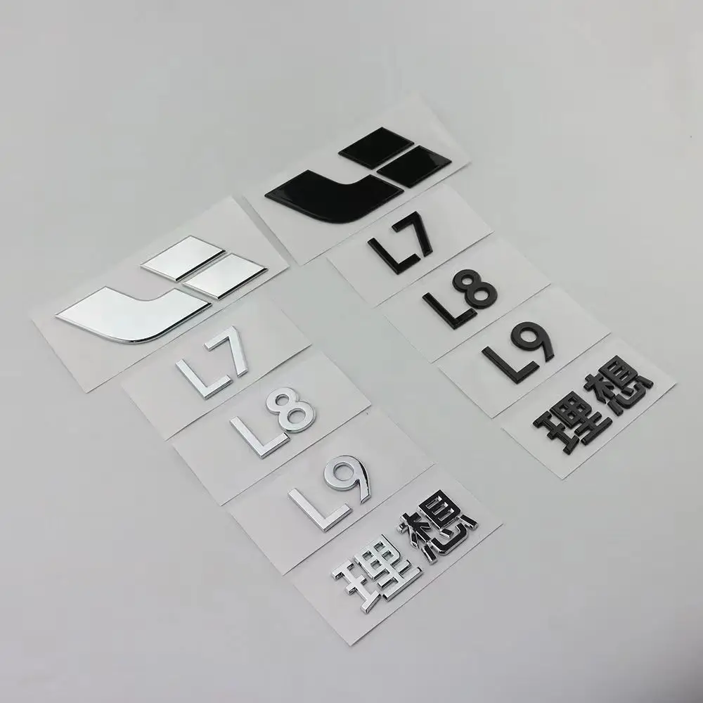 

Для Li Lixiang L7 L8 L9 2022 2023 черная затемненная крышка с логотипом самурая усовершенствованная внешняя отделка наклейки автомобильные аксессуары