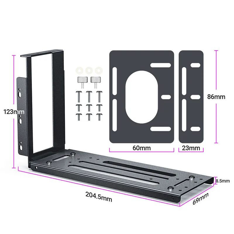 2/3 Slot VGA Grafische Kaart Universele Verticale GPU Houder Riser Verticale GPU Beugel Externe eGPU Dock Station Voor Desktop