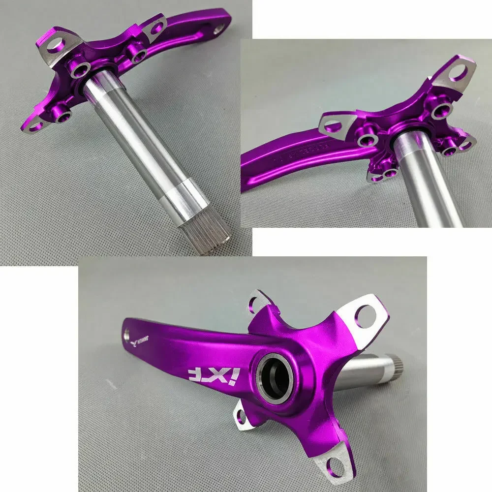 JIANKUN 104/64 BCD Bike Crank Aluminum Alloy Bicycle Integrated Crank Arm 170mm Mountain Bike Cranks For Double Triple Crankset