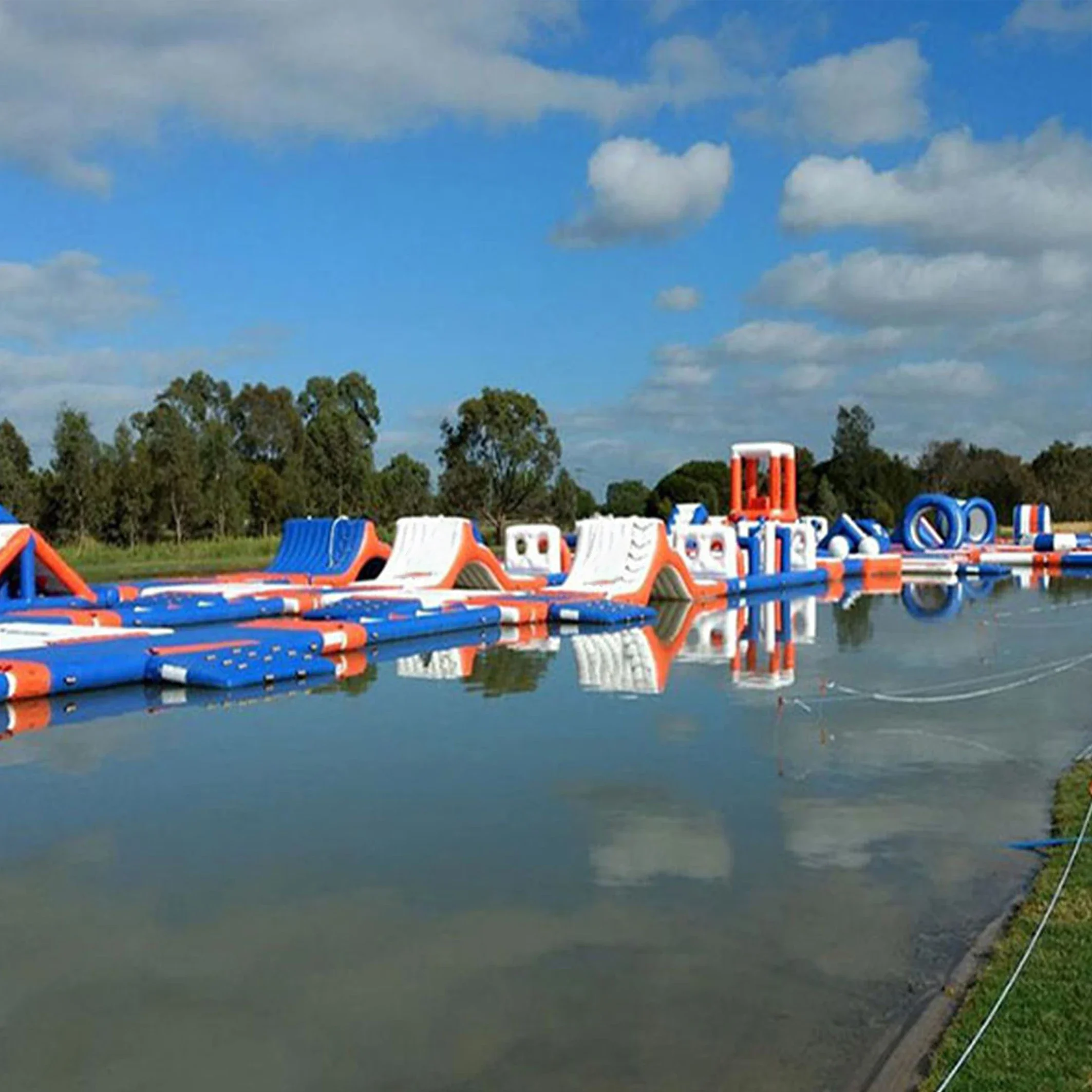 Outdoor Inflatable Water Amusement Park Equipment for Kids & Adults for Land & Water Recreation