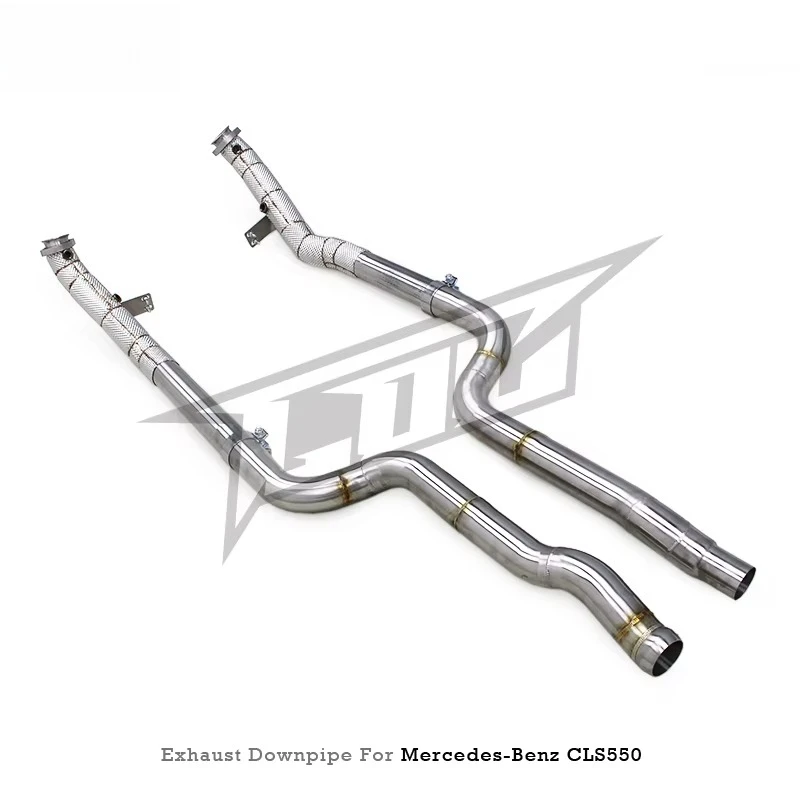 OEM Ready Shipment 2.75inch Straight Downpipe for Mercedes-Benz CLS550 4.7 2012-2016 E550 W212 M278 Stainless Steel 70mm Exhaust