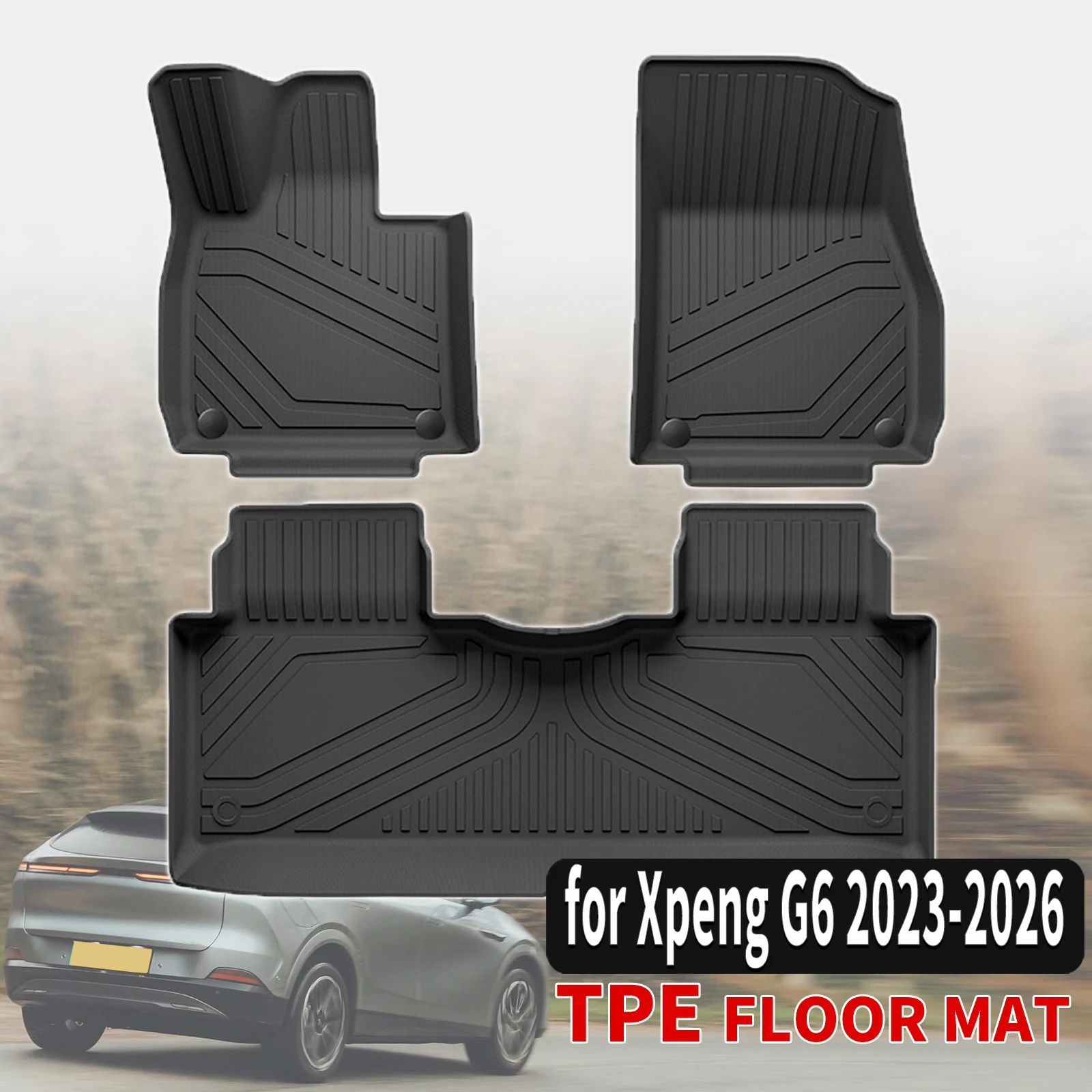 

for Xpeng G6 2023 2024 2025 2026 3D Maxpider Style TPE Floor Mats Full Coverage Heavy Duty All Weather Accessories