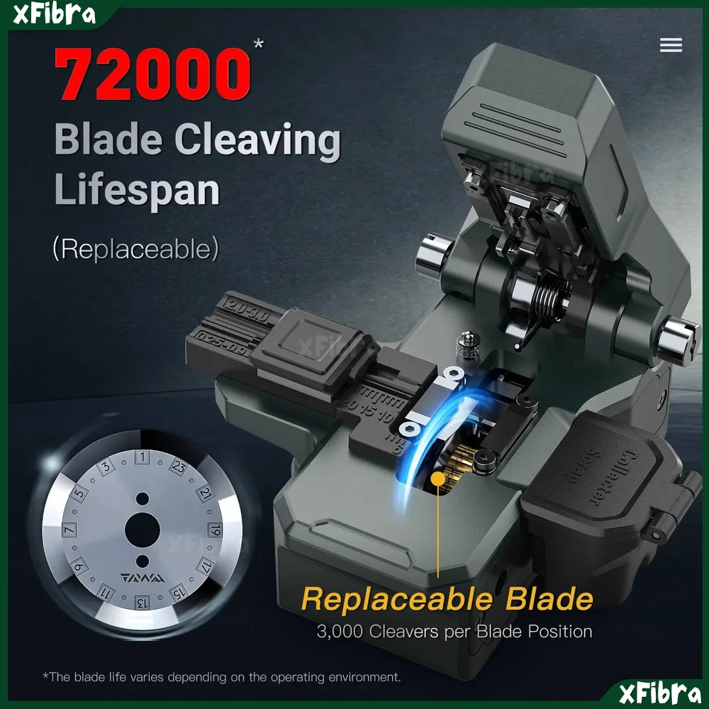 One-Step Optical Cleaver FC33 All Metal Body For Cable 250Μm ~ 3.0Mm Over 72,000 Fiber Optic Cuts Less Than 0.5 Degree