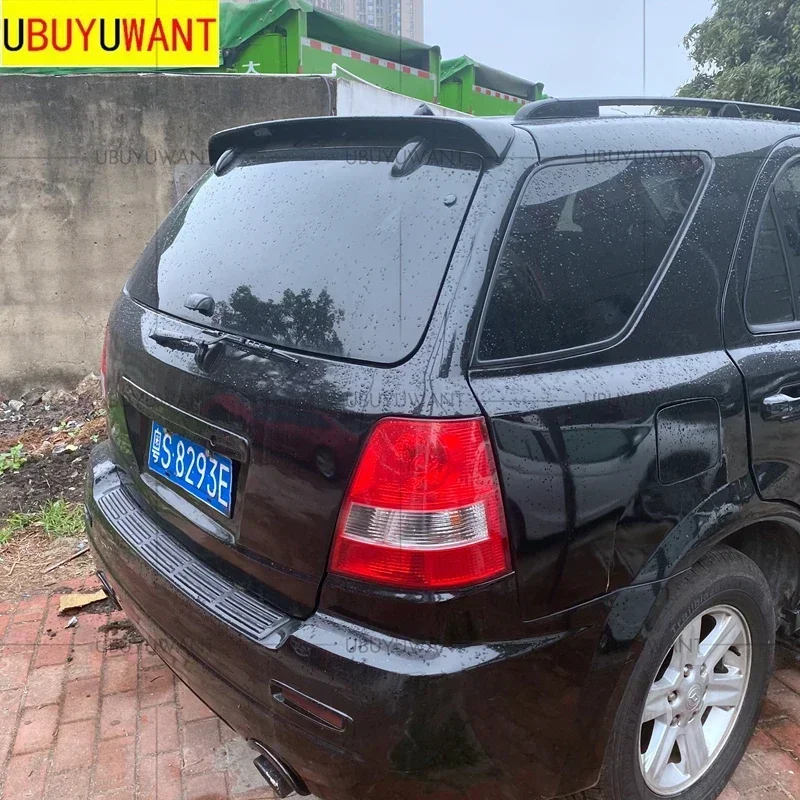 For Kia Sorento 2001 2002 2003 2004 2005 2006 Glossy Black Rear Trunk Lid Car Roof Spoiler Wings Car Tuning Accessories Part