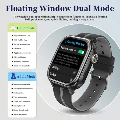 Wonlex KT39 4G Kids GPS Smart Watch With Rotation Camera GPS Real-time Location Tracker 1+16GB Video Call Children Smart Watch