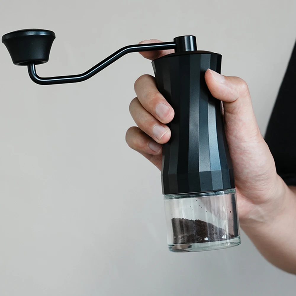 

MEIMOKA Premium Adjustable Manual Coffee Grinder Stainless Steel Burr Mill for Travel Camping Espresso to Coarse Grind