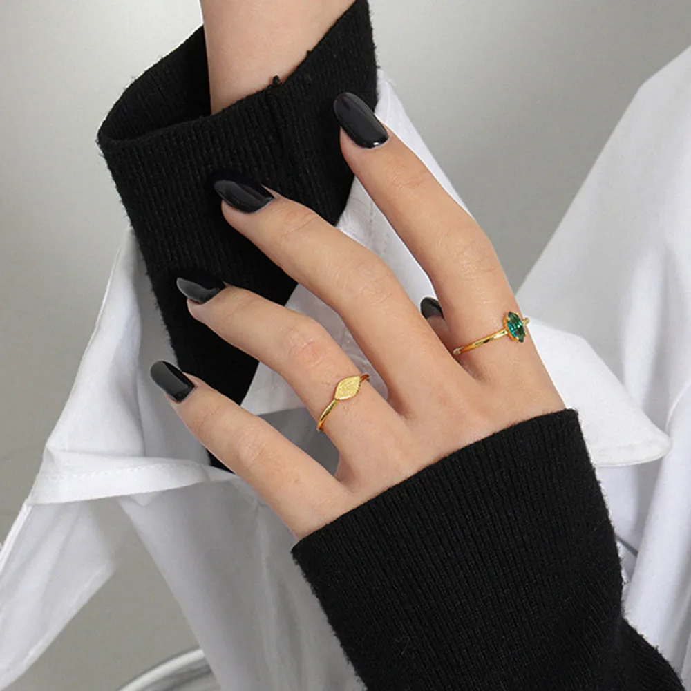 ANDYWEN 925 فضة الذهب الشر قابل للتعديل خاتم المرأة موضة فاخرة غرامة مجوهرات 2020 روك الشرير سليم جواهر للنساء #4