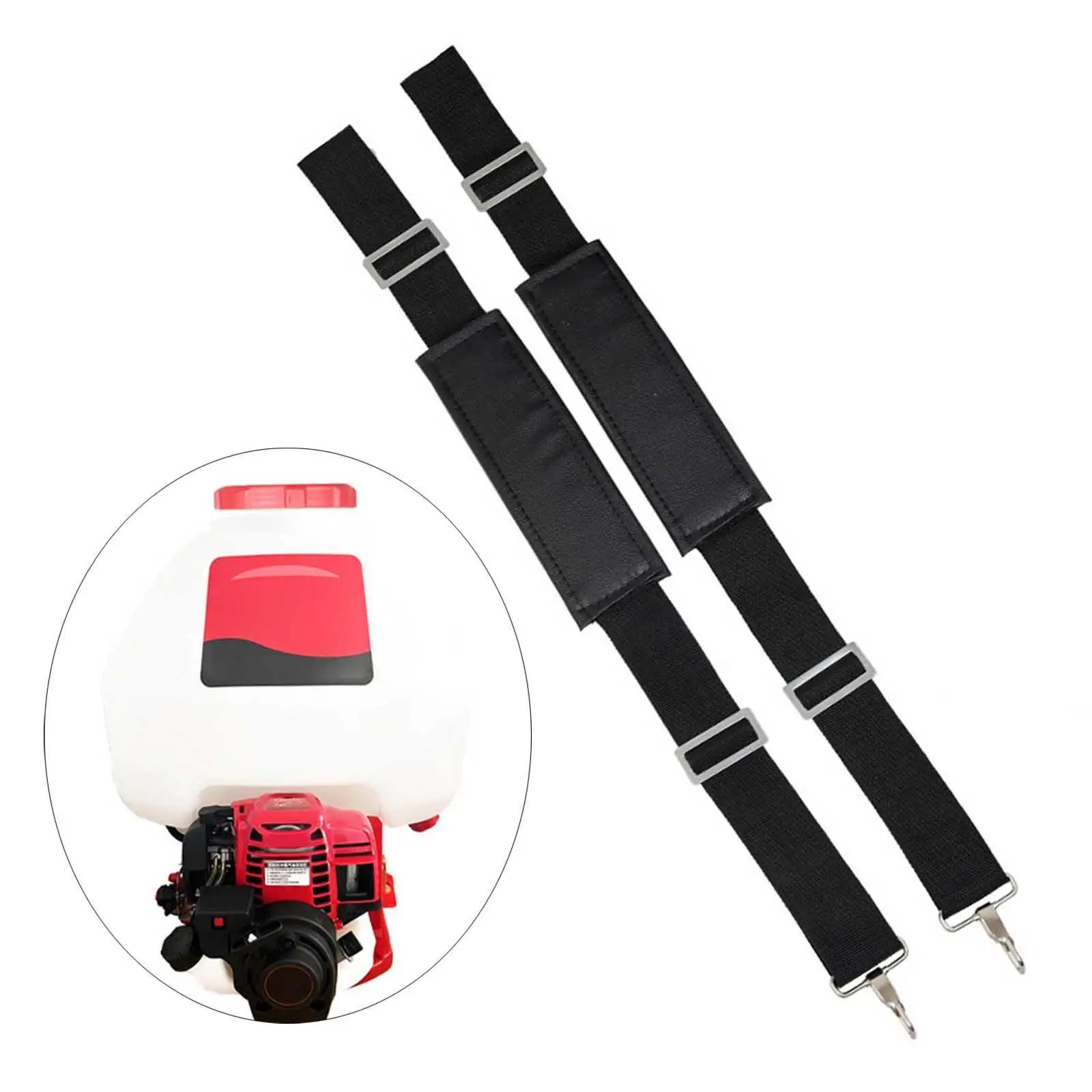 

2 Pieces Backpack Sprayer Replacement Straps Padded Shoulder Straps Nylon Leaf Blower Belt for Fertilising Manual Sprayer
