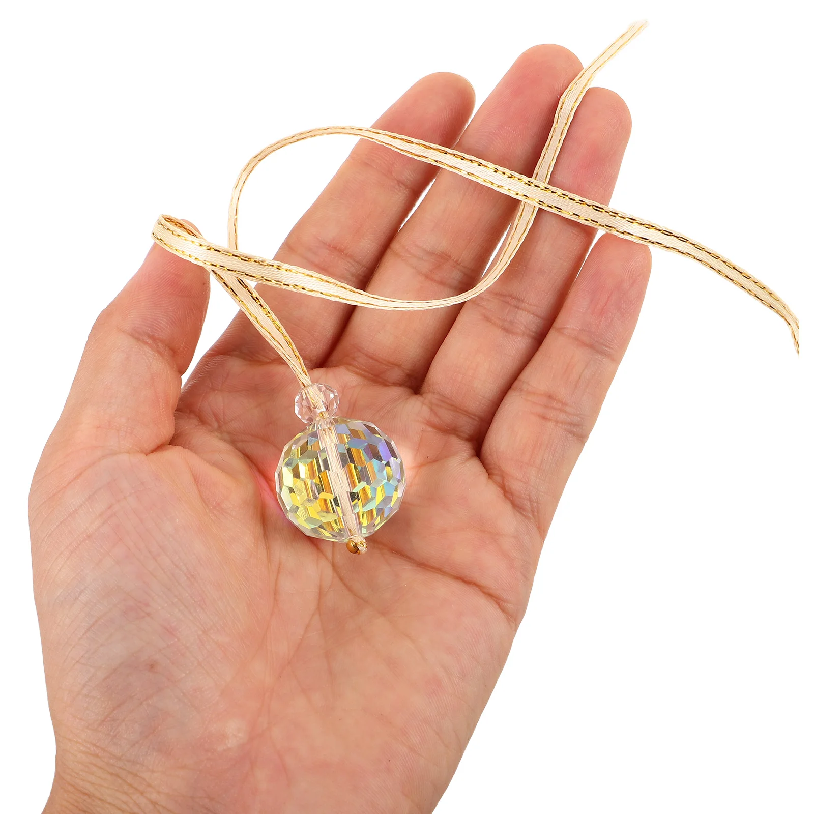 

12Pcs Glass Prism Crystal Ball Ornaments Mini Hanging Decorations for Christmas Tree Wedding Party Home Holiday Glass