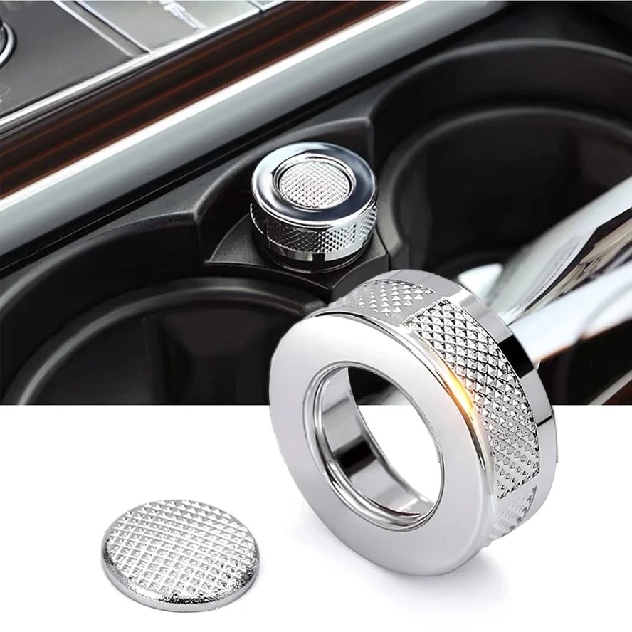 

YK For Land Rover Range Rover Sport Vogue SV RR Sport 09-17 ABS Silver Car Cigarette Lighter Cover Trim Interior Car Accessories