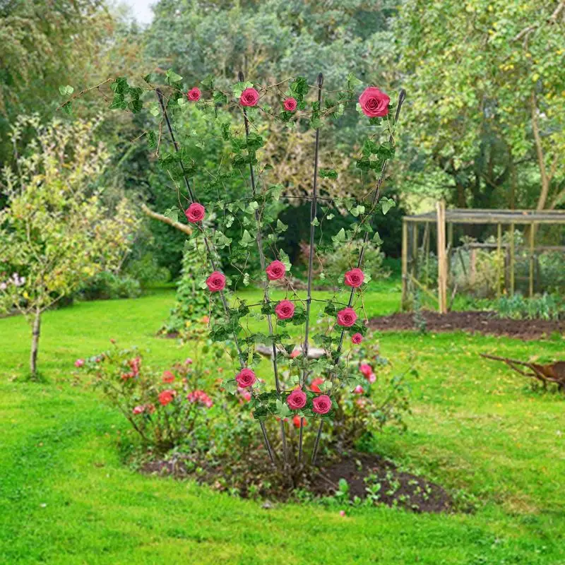 Treliça da planta da treliça do jardim do metal para plantas potted apoio da planta dos potenciômetros da flor treliça empilhável do apoio para