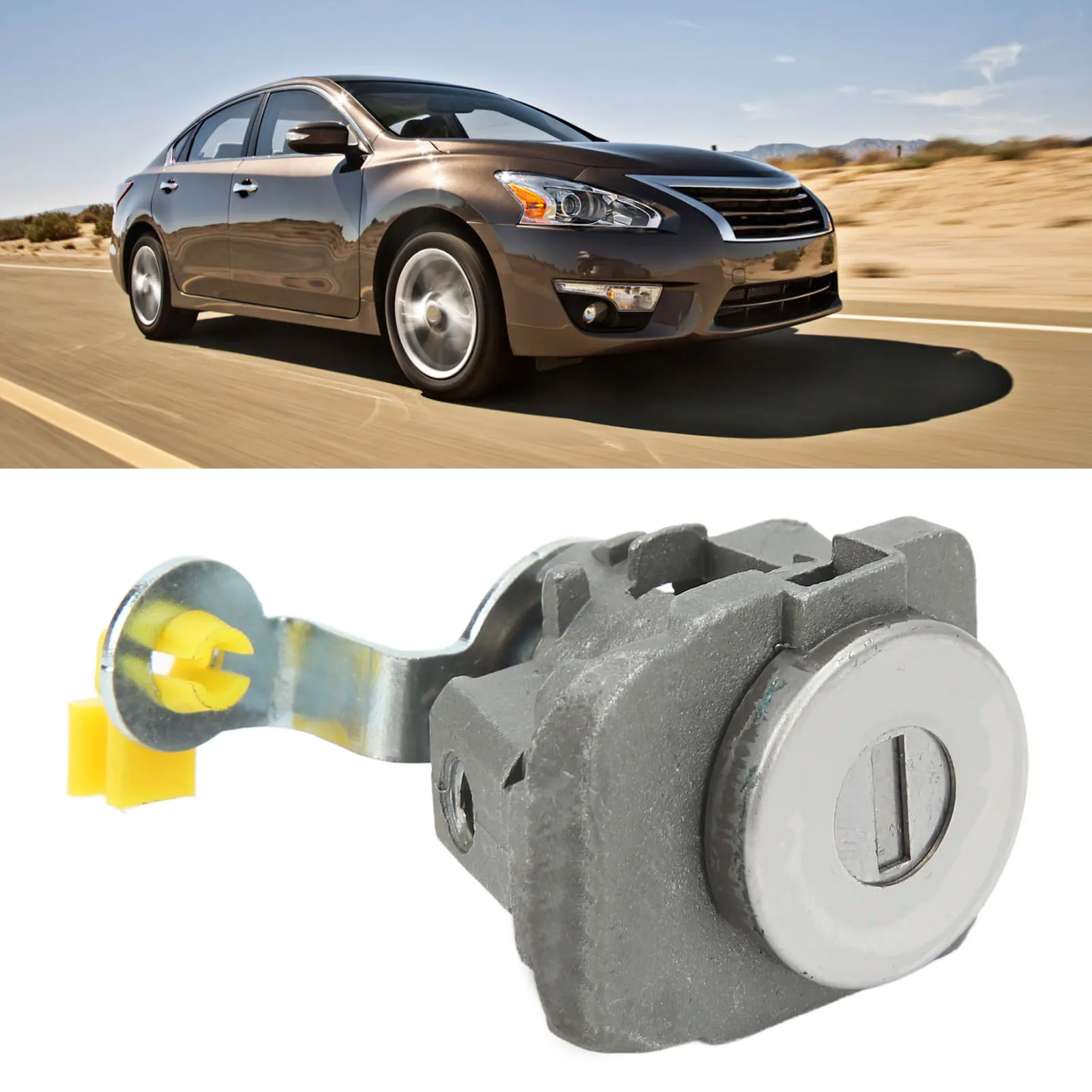 Door lock cylinder for 2013 Nis san Altima:  zinc alloy, high-precision , quality guaranteed, perfect fit, sturdy and durable.